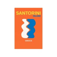 Plakat „Santorini Island” – Minimalistyczny Plakat Podróżniczy