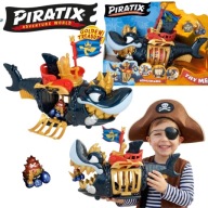 PIRATIX REKIN CZARNY KING SHARK ZESTAW KRÓL REKIN OKRĘT PREZENT MAGICBOX