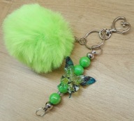 Brelok Motyl Butterfly zawieszka pompon 6423 Oliwia Kurowska, Kuba Kurowski