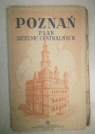 POZNAŃ PLAN DZIELNIC CENTRALNYCH PPWK 1958r.