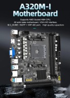 JINGSHA A320 ITX Ryzen 3000-5000, DDR4 - 64 GB, płyta główna AM4