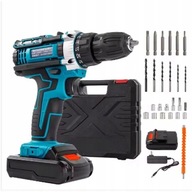 WIERTARKO-WKRęTARKA AKUMULATOROWA 21V 2 BATERIE 1.3AH FUNKCJA UDAROWA 45NM