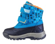 LUPILU kozaki zimowe buty ŚNIEGOWCE niebieskie rzepy 25 NOWE