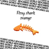 Brelok Rekinek Flexy Shark Pomarańczowy