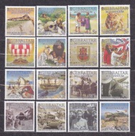 GIBRALTAR ** MILLENIUM, historia Gibraltaru, 16 znaczków Mi 914-29
