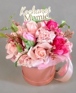 Flower box z kwiatami mydlanymi na Dzień Mamy inne okazje!
