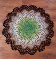 Serwetka szydełkowa szydełko rękodzieło śr 88 cm