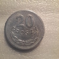 20 groszy 1968, piękna skrętka.