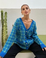 ZARA SWETER KARDIGAN GUZIKI TURKUS BLOG R.M NOWY!