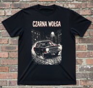 T-shirt z Wołgą Koszulka Gaz-24 Wołga Czarna Wołga PRL Rozmiary w opisie