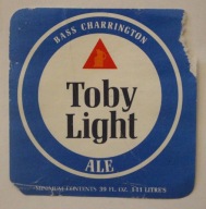 ETYKIETA - BASS CHARRINGTON - Toby Light ALE, BARDZO RZADKA STARA
