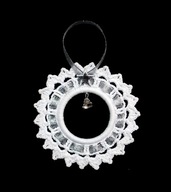 Zawieszka ozdoba na choinkę szydełkowa 10cm (Z200)