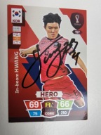 Karta panini autograf Korea Wold Cup Qatar 2022 In-beam Hwang