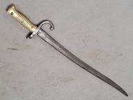 Bagnet francuski Chassepot 1866 bez pochwy. Stan dobry -. Od 1 zł BCM