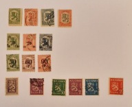 FINLANDIA/ZNACZKI POCZTOWE Z LAT 1918-1936