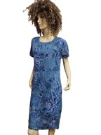 massimo WŁOSKA SUKIENKA LNIANA z kieszeniami 36/38