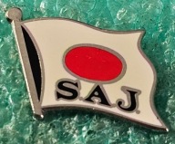 ODZNAKA SAJ SKI ASSOCIATION JAPAN - JAPOŃSKI ZWIĄZEK NARCIARSKI - FLAGA