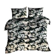 pościel bawełna lux 220x240 + 2x60x70 guzik B 356-1 Moro zielone