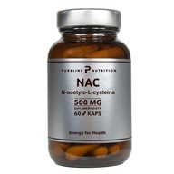 Pureline Nutrition NAC N-acetylocysteina 500 mg 60 kapsułek