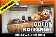 Przyczepa Gastronomiczna gotowy biznes gofry naleśniki budka gastro 3.5m