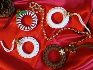 Ozdoby choinkowe handmade makrama