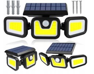 LAMPA SOLARNA LED 3w1 ZEWNĘTRZNA ULICZNA CZUJNIK RUCHU I ZMIERZCHU OGRODOWA