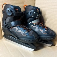 ŁYŻWY DZIECIĘCE 32 - 35 REGULOWANE UŻYWANE OXELO FIT 100 SZYBKA DOSTAWA