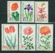 CZECHOSŁOWACJA** KWIATY Mi 2147-52
