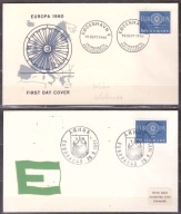 Dania CEPT Europa koperty FDC 1960 (2)