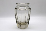 STARY BARDZO CIĘŻKI WAZON SZKŁO MOSER BOHEMIA KARLOWE WARY - CZECHOSŁOWACJA