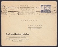 1937 LIST FIRMOWY Z KATOWIC DO CUKROWNI JANIKOWO