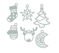 BOMBKI z grubego brystolu BŁĘKITNE 12 sztuk