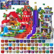 KLOCKI MAGNETYCZNE 220 SZTUK ZABAWKI SENSORYCZNE PREZENT DLA DZIECKA