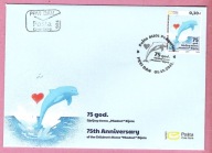 Czarnogóra Montenegro 2021, FDC fauna morska, delfiny