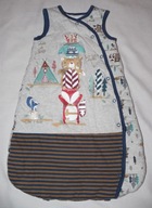 Śpiworek 3-częściowy w zwierzątka rozmiar 56/62 dla dzieci ALVI