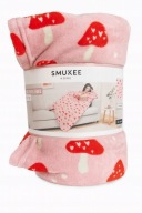 KOC Z RĘKAWAMI PUSZYSTY 150 X 180 CM RÓŻOWY