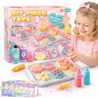 MEGA ZESTAW DO TWORZENIA WŁASNYCH SQUISHY 6W1 PREZENT NA DZIEŃ DZIECKA