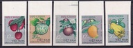 1964 Wietnam owoce Mi 334-38B (*) cięte