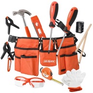 16-częściowy zestaw narzędzi Hi-Spec z paskiem narzędziowym dla dzieci