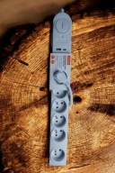 Hykker listwa zasilająca z wyłącznikiem 6 gniazd USB-A USB-C 1.5m