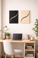 Drewniany obraz dekoracyjny – styl naturalny, loft, boho, 50x70cm