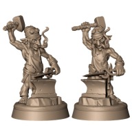 Goblin Blacksmith Gobliński Kowal Mistrz Kuźni RPG Druk 3D