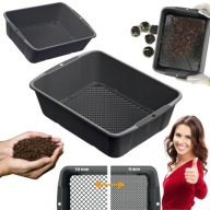 SIEWNIK RĘCZNY OGRODOWY REGULOWANT DO PRZESIEWANIA ZIEMI KOMPOSTU KAMIENI