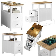 Stolik Vasagle LET327W14 prostokątny 35 x 60 x 60cm biały