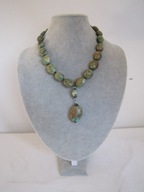 f SZNUR KORALE NASZYJNIK TURKUS TYBETAŃSKI SYGN RITA D KANADA