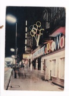 Poznań ul. Czerwonej Armii 1970r. NEONY nocą KOLOROWA o858