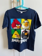 T-Shirt Bluzka Dziecięca H&M granatowa bawełna 6-8 lat 122/128 cm