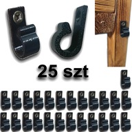 Wieszak Haczyk Montażowy do Przewodów Lampek led Girlandy – zestaw 25 szt