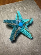 Piękna broszka Handmade Rozgwiazda