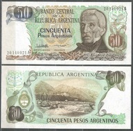 Argentyna - P-314 - 50 pesos - 1985 r - seria 20..A
